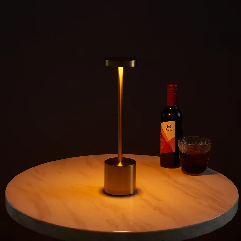 LED Metal Desk Lamp – 1800mAh Rechargeable 3-Colour Stepless Dim