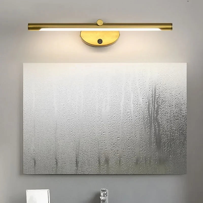 LED Bathroom Mirror Lamp – Touch Switch Black Gold