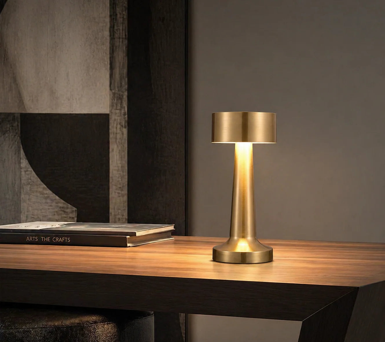 Wireless LED Table Lamp – Touch Dimming 3-Level Rechargeable
