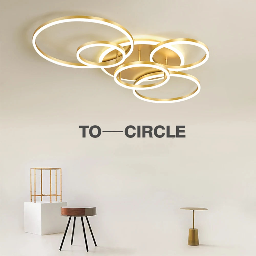 Dimmable LED Ceiling Lamp – Remote Control 5 Sizes