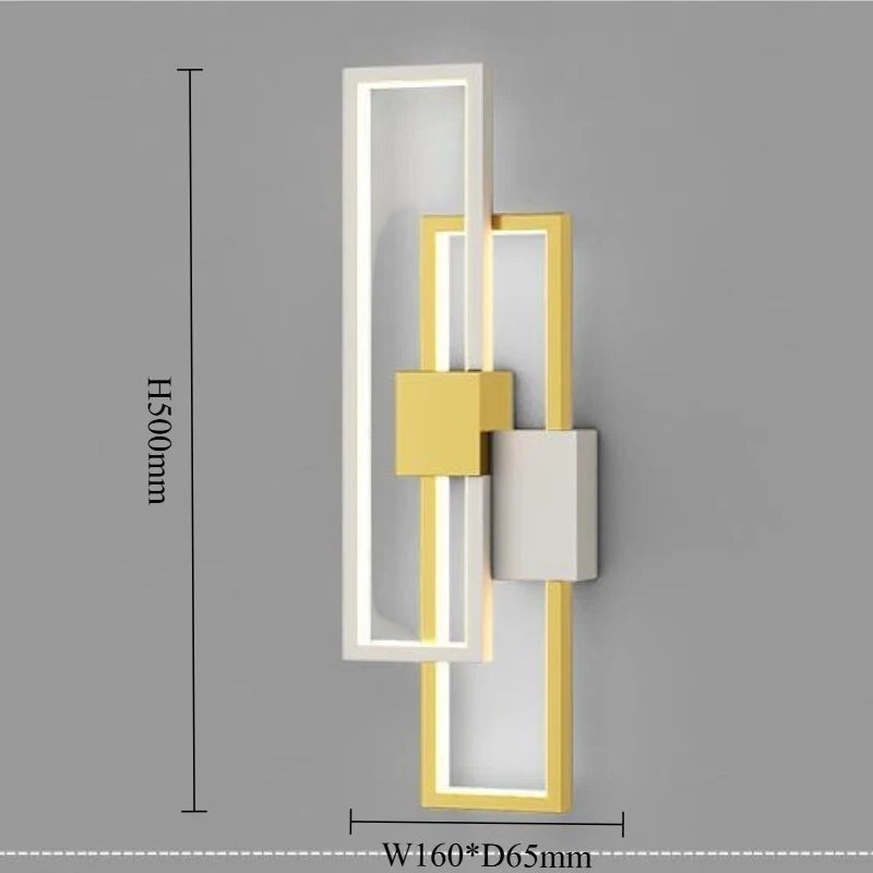 Modern LED Wall Lamp – Black, Gold or White