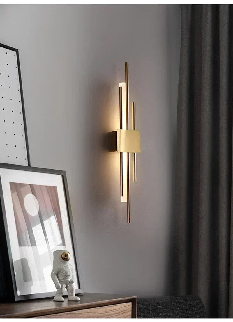 Nordic LED Wall Lamp – Black, Gold or White 6W