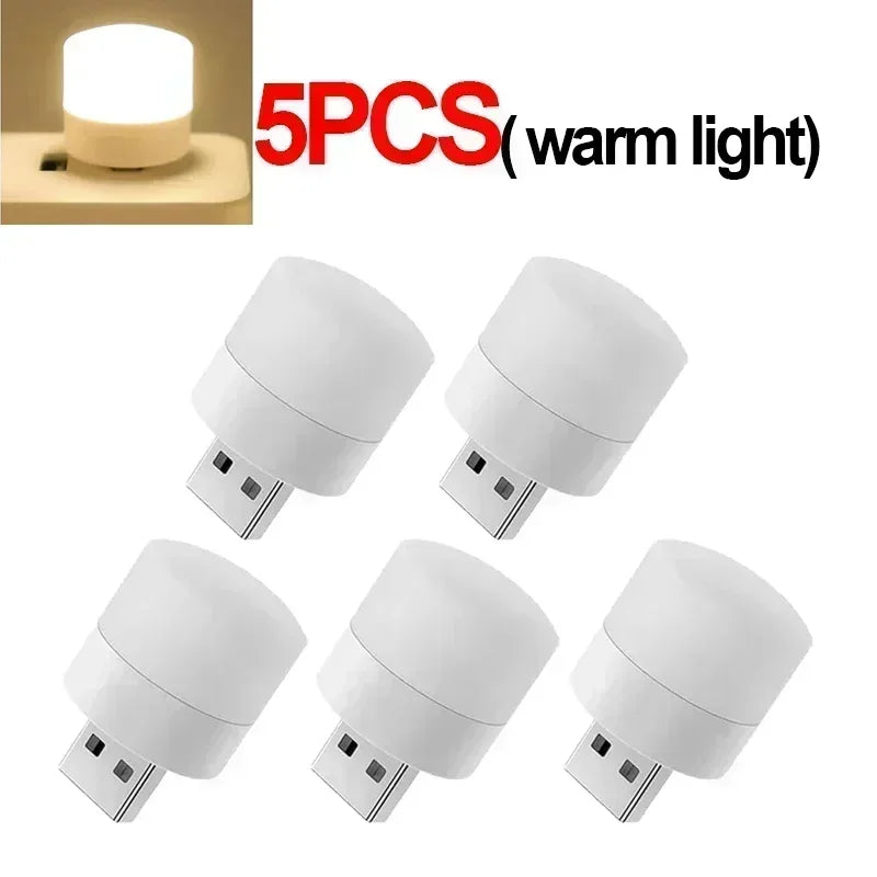 Mini USB LED Reading Light – Warm & Cool White Portable Lamp