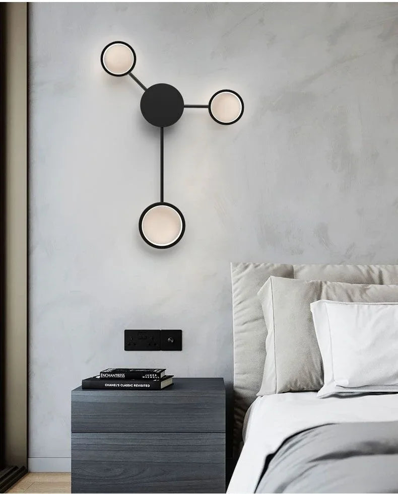 Nordic Minimalist Wall Lamp – E27 Iron Indoor