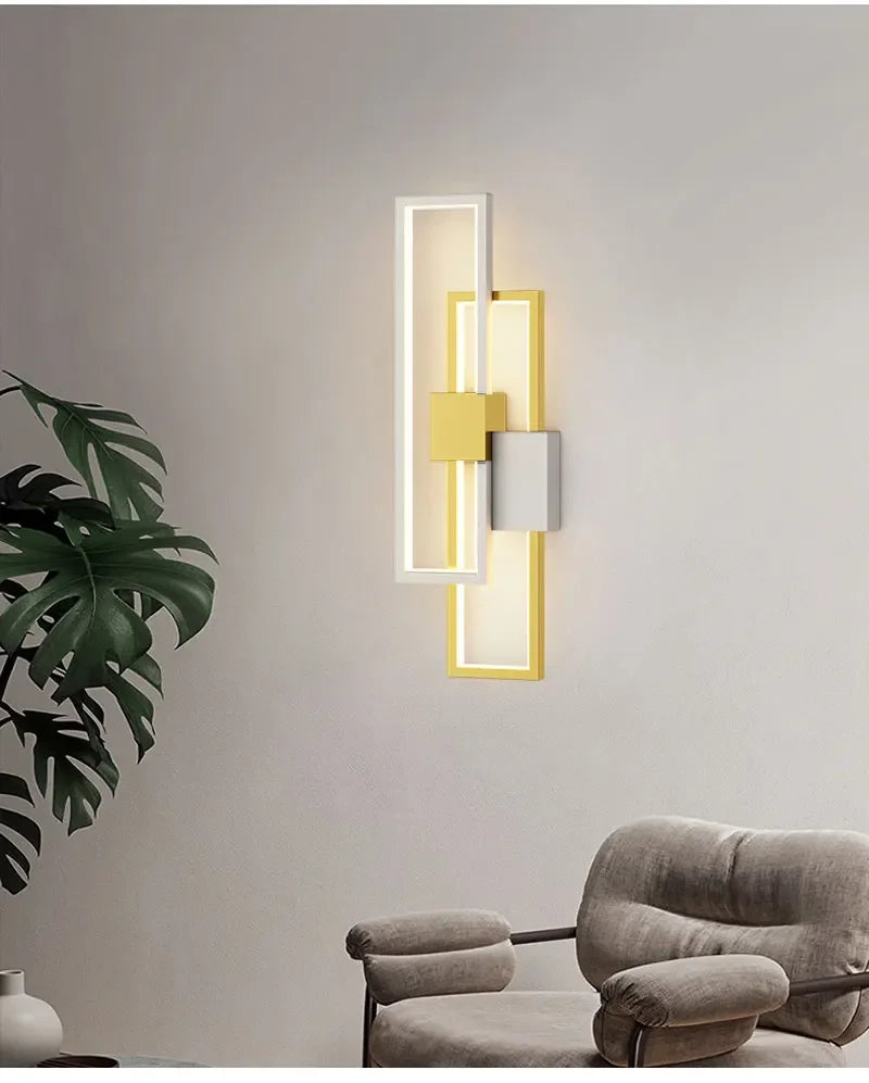Modern LED Wall Lamp – Black, Gold or White