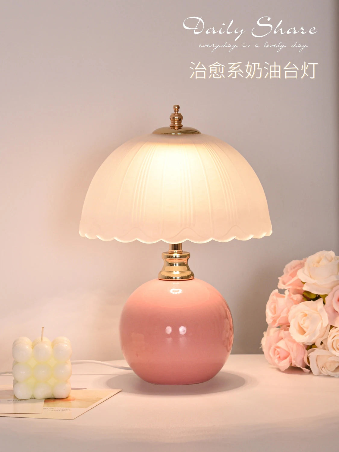 Wireless LED Filament Night Lamp – Rechargeable 3-Level Cordless