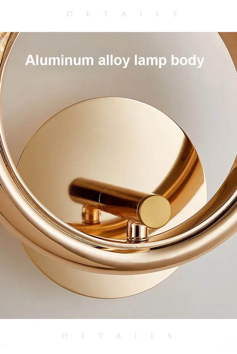 Nordic Gold LED Wall Lamp – 3 Colour Modes