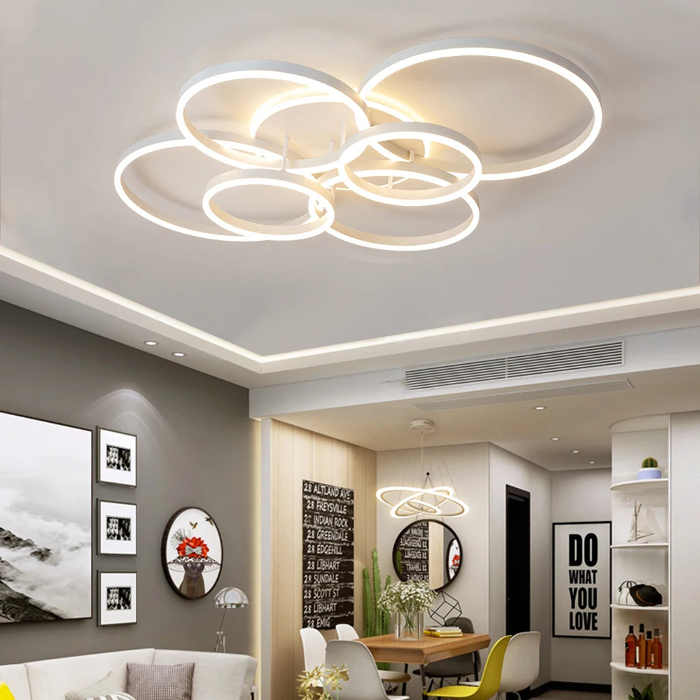 Dimmable LED Ceiling Lamp – Remote Control 5 Sizes