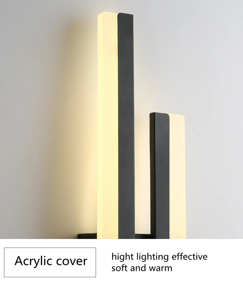 Dimmable 3-Colour LED Wall Lamp – Black or Gold