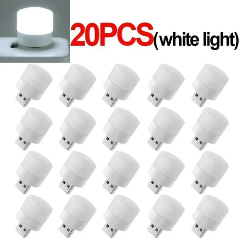 Mini USB LED Reading Light – Warm & Cool White Portable Lamp