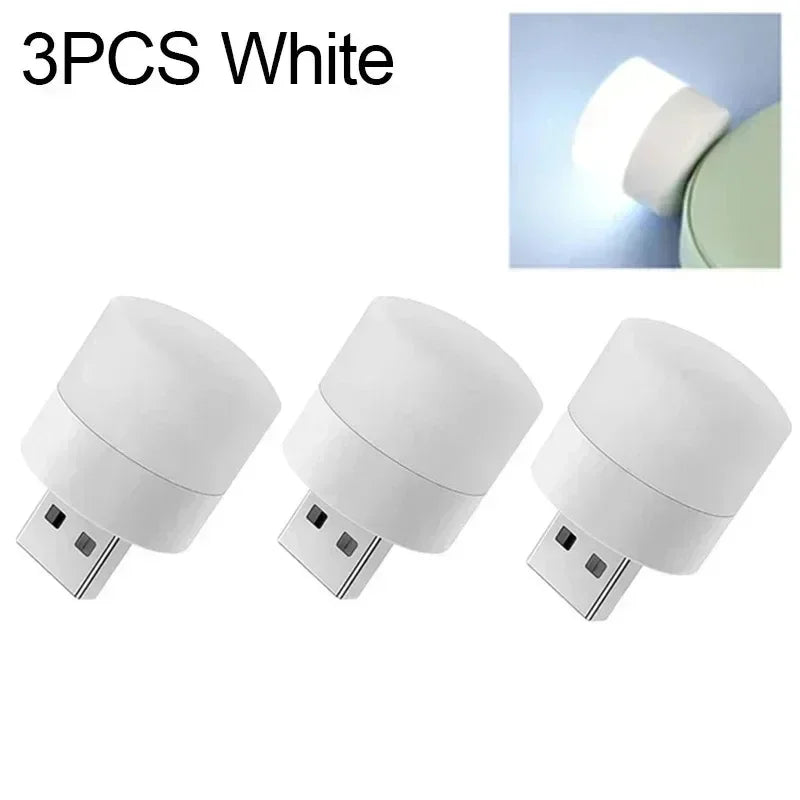 Mini USB LED Reading Light – Warm & Cool White Portable Lamp