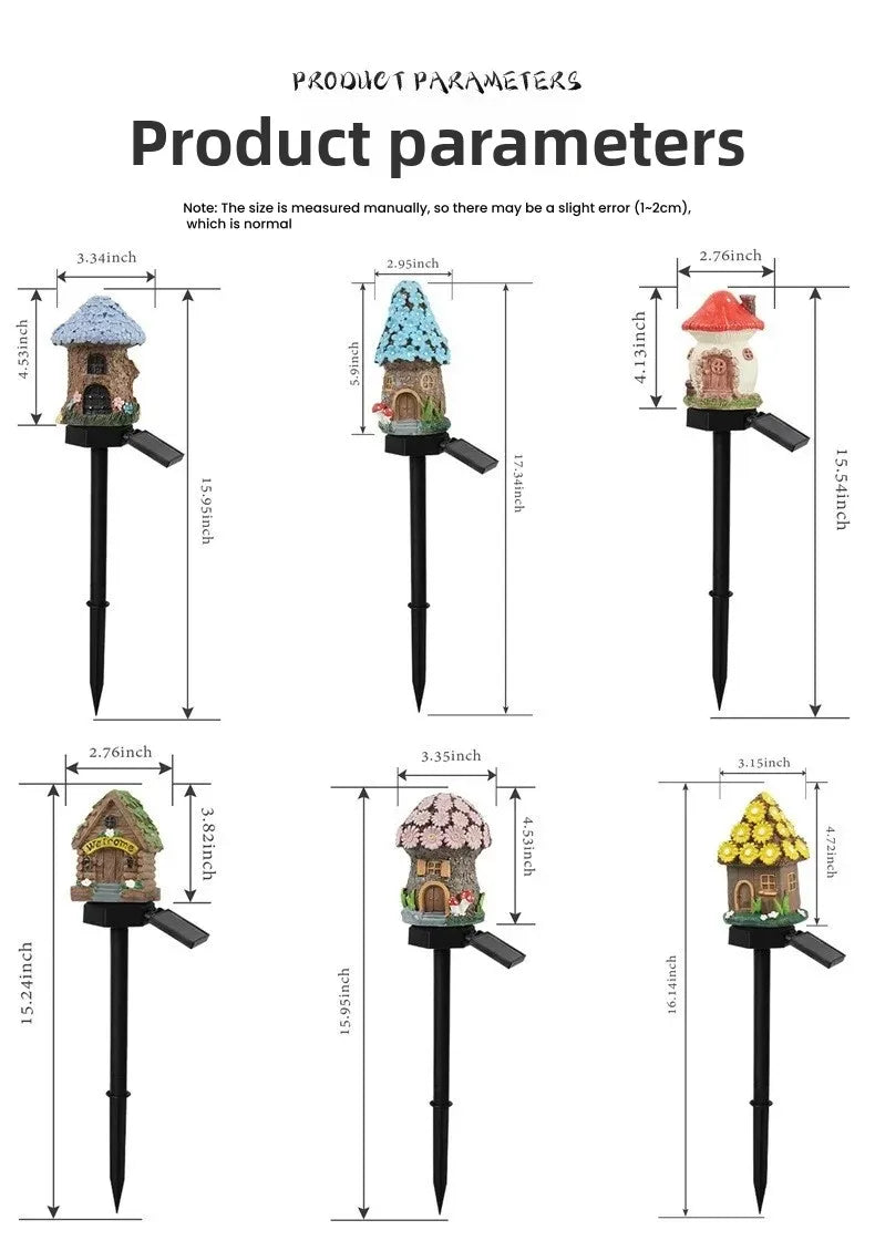 New LED Cartoon Creative Mushroom Lamp Outdoor Waterproof Atmosphere Decorative Floor Plug in Light Solar Garden Landscape Light