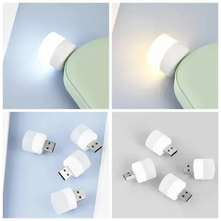Mini USB LED Reading Light – Warm & Cool White Portable Lamp