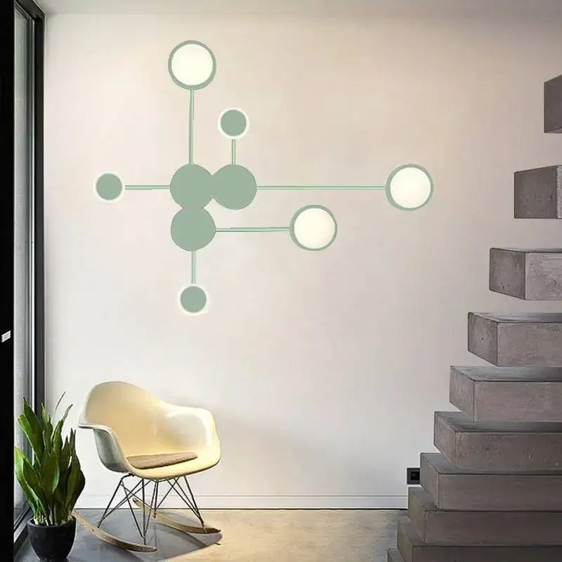 Nordic Minimalist Wall Lamp – E27 Iron Indoor
