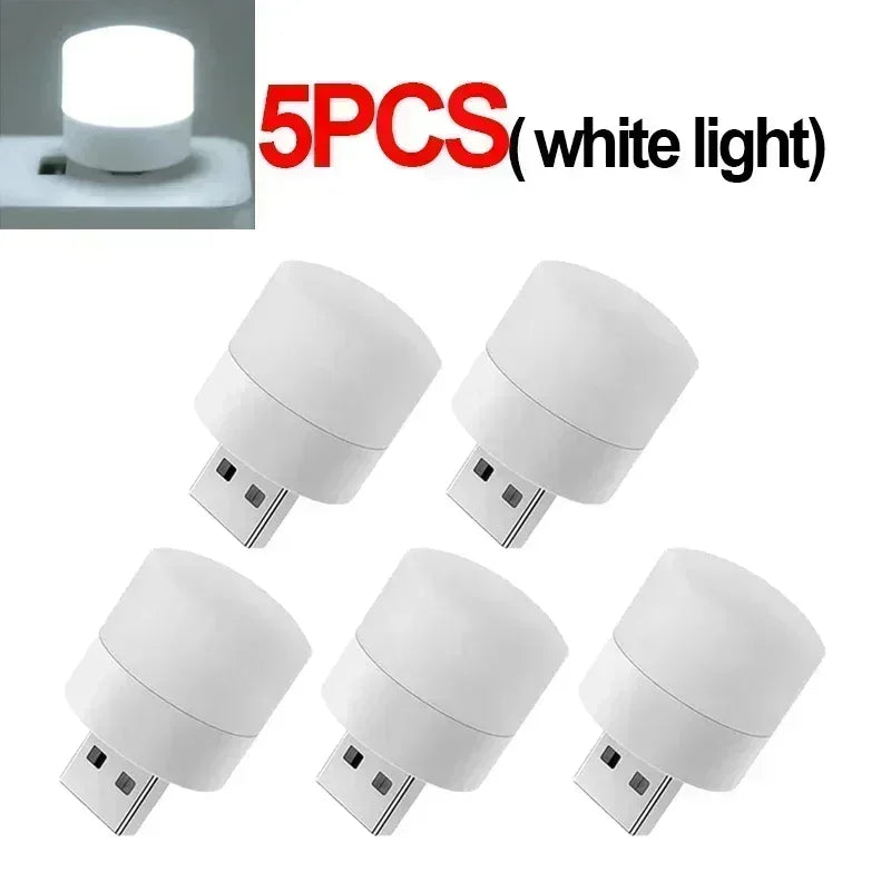 Mini USB LED Reading Light – Warm & Cool White Portable Lamp
