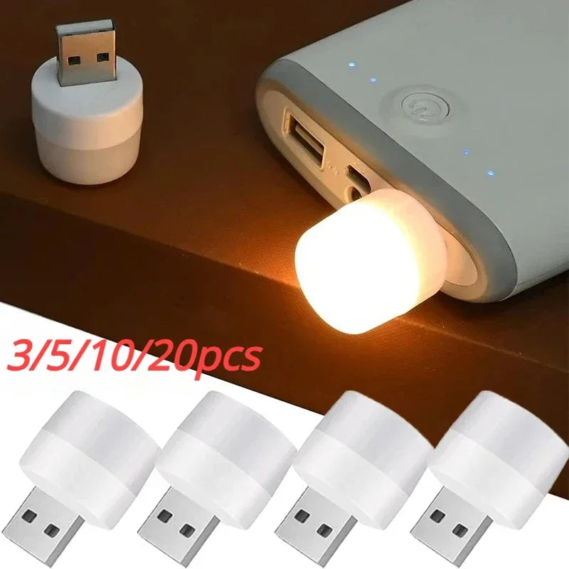 Mini USB LED Reading Light – Warm & Cool White Portable Lamp