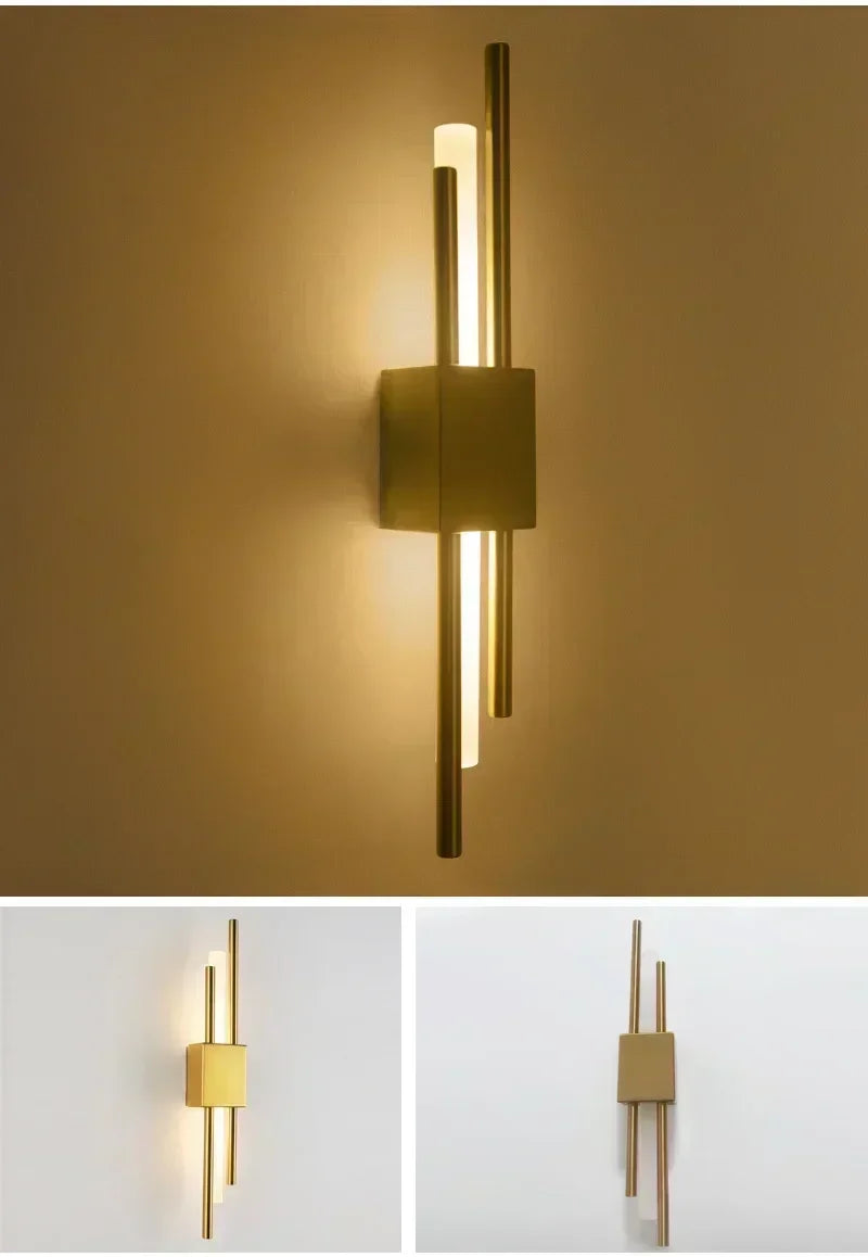 Nordic LED Wall Lamp – Black, Gold or White 6W