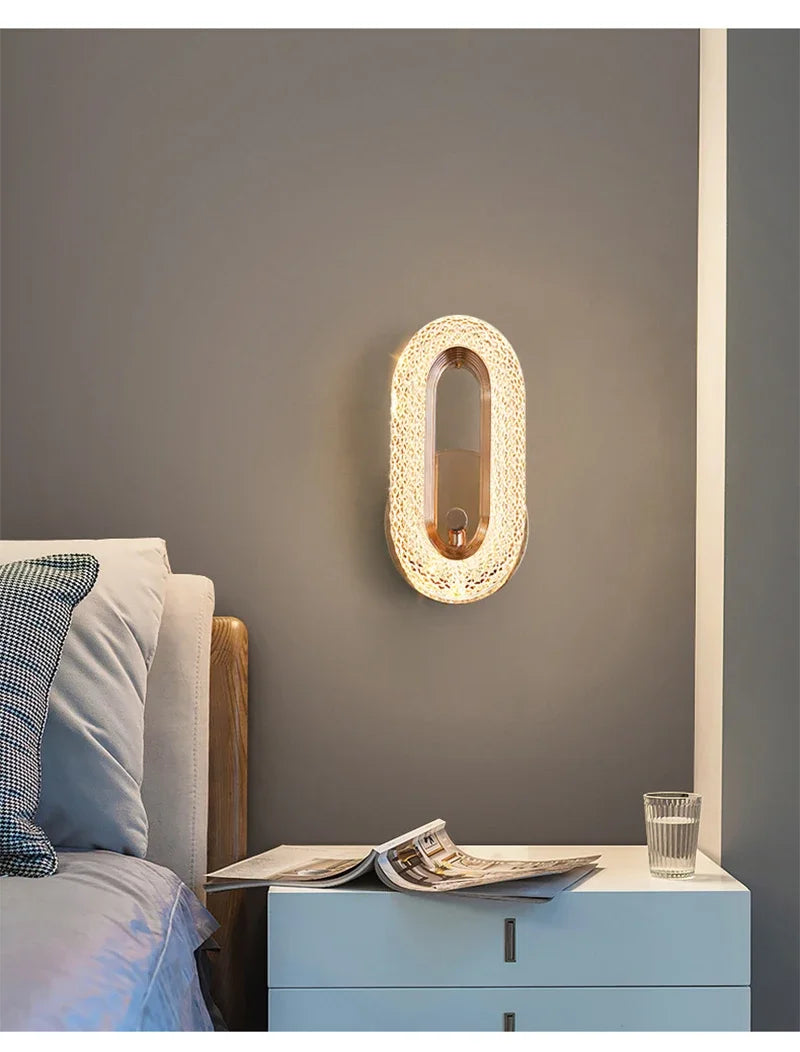 Nordic Gold LED Wall Lamp – 3 Colour Modes