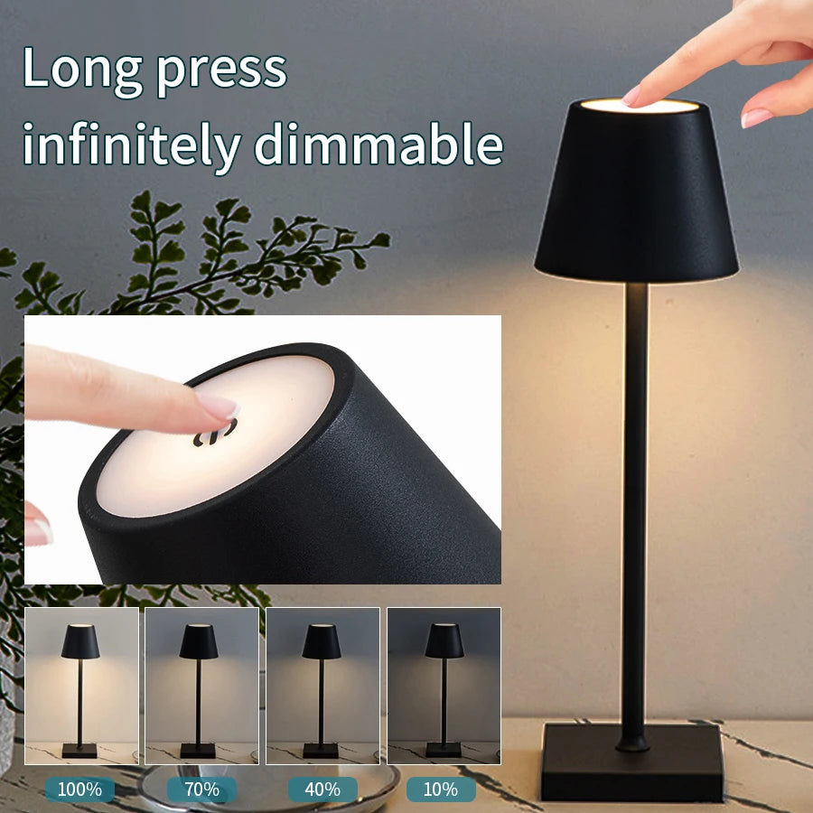 LED Clip Desk Lamp – USB Rechargeable 3-Colour Eye Protection