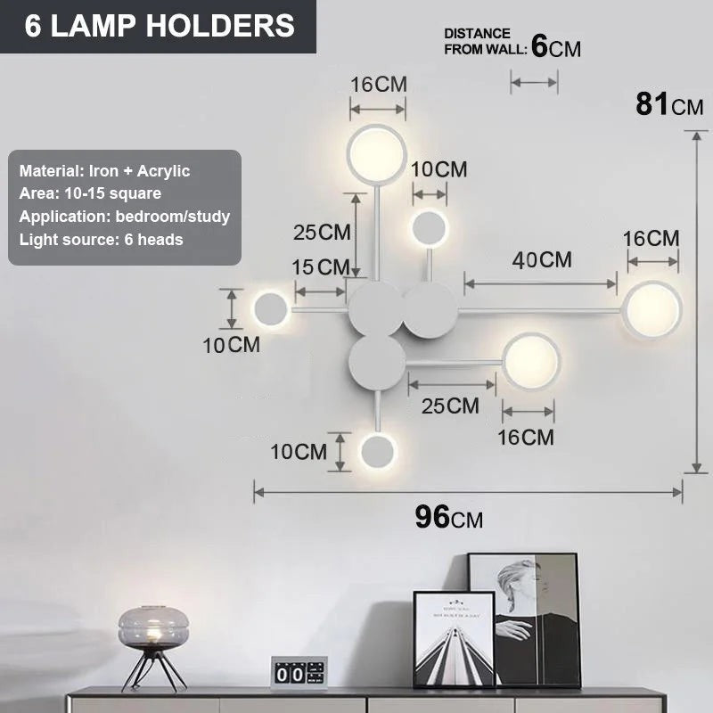 Nordic Minimalist Wall Lamp – E27 Iron Indoor