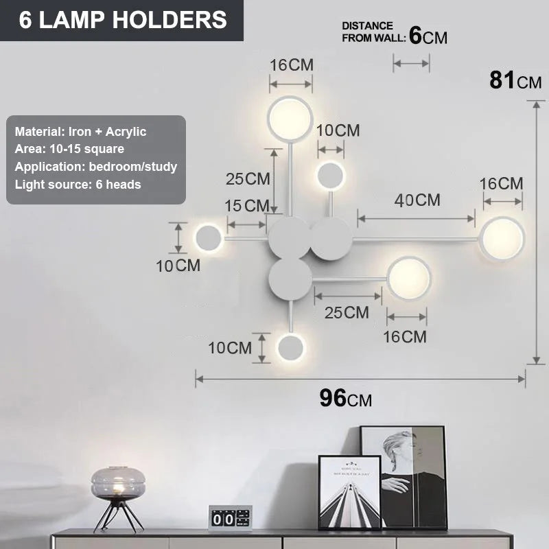 Nordic Minimalist Wall Lamp – E27 Iron Indoor