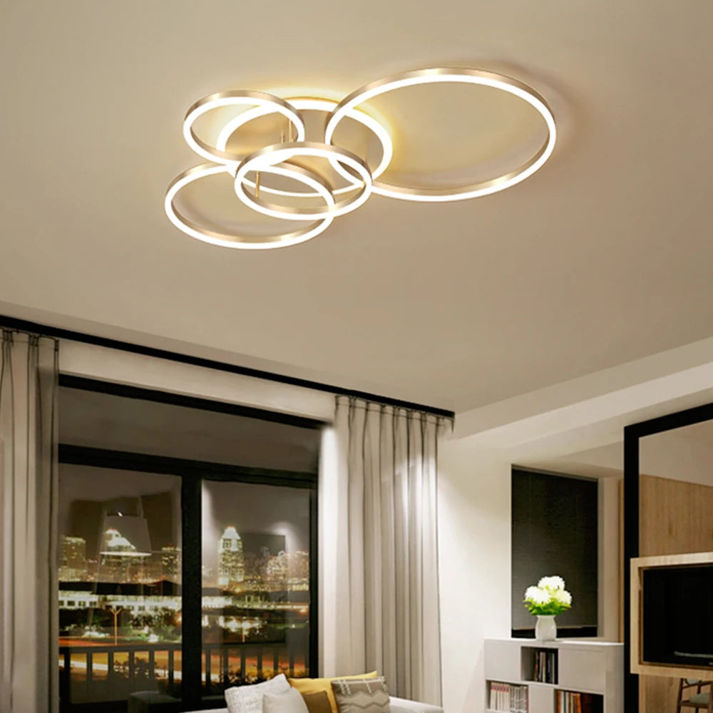 Dimmable LED Ceiling Lamp – Remote Control 5 Sizes