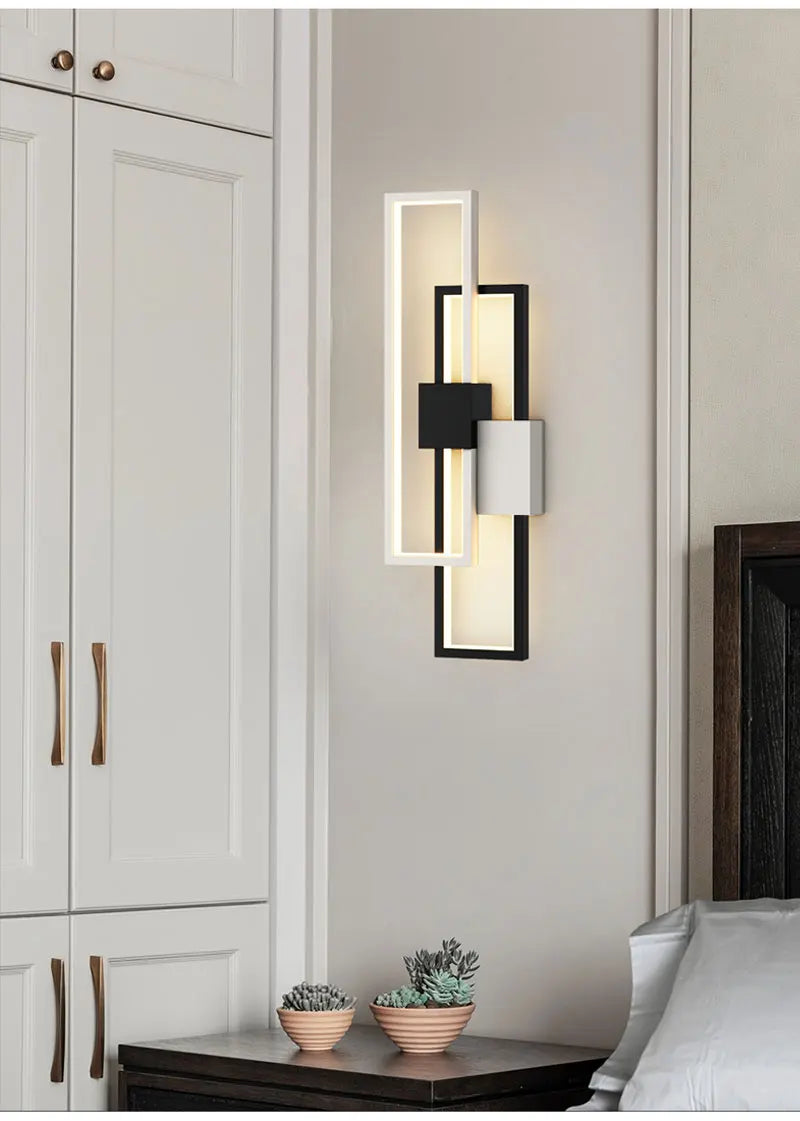 Modern LED Wall Lamp – Black, Gold or White