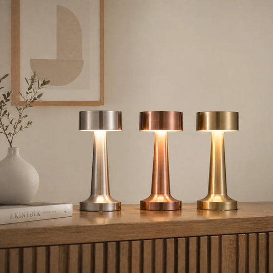 Wireless LED Table Lamp – Touch Dimming 3-Level Rechargeable