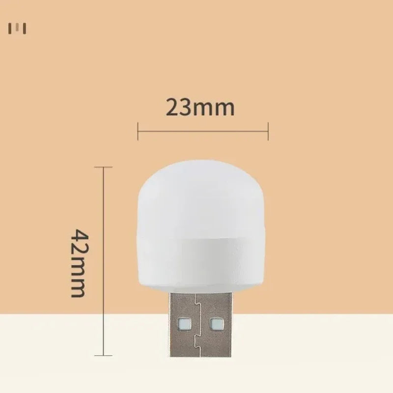 Mini USB LED Reading Light – Warm & Cool White Portable Lamp