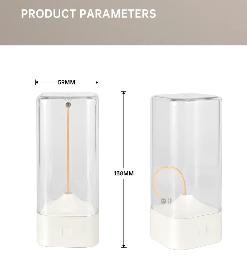 Cordless Magnetic Filament LED Lamp – Rechargeable Atmosphere