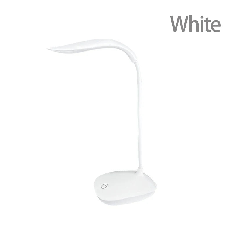 Flexible LED Reading Desk Lamp – USB Rechargeable 3-Level Touch