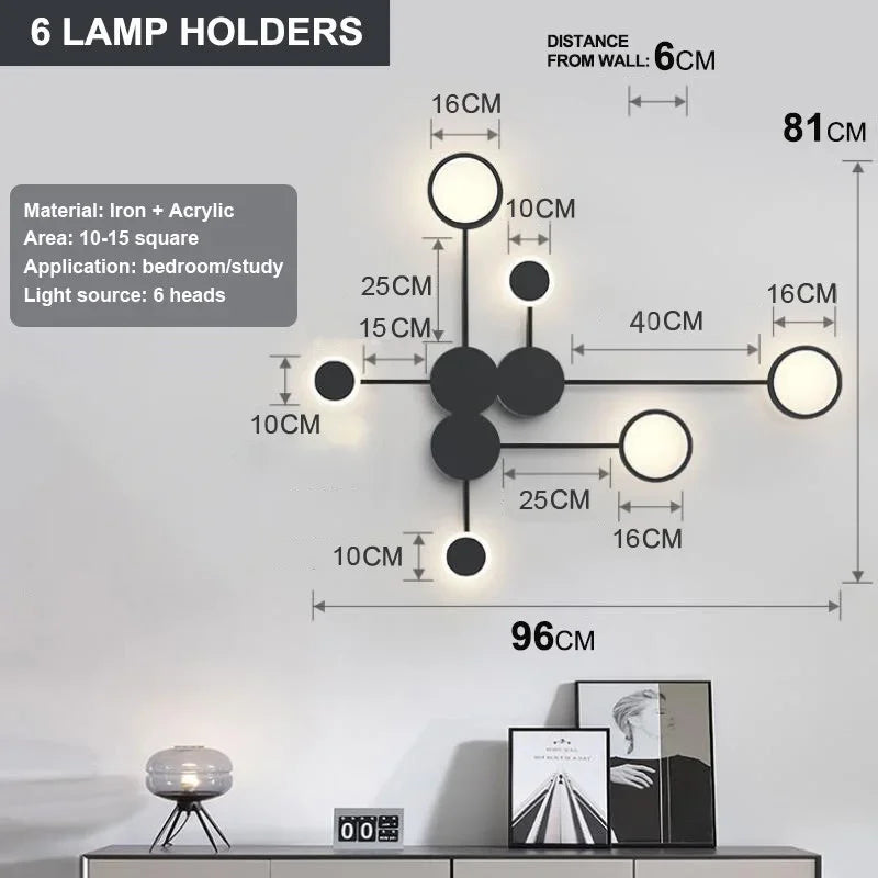 Nordic Minimalist Wall Lamp – E27 Iron Indoor
