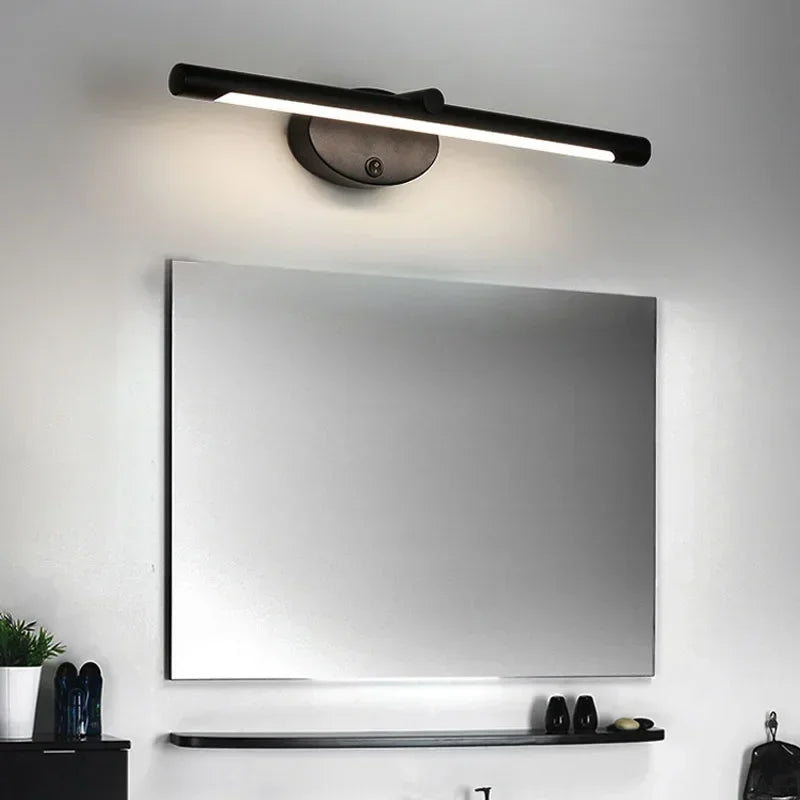 LED Bathroom Mirror Lamp – Touch Switch Black Gold