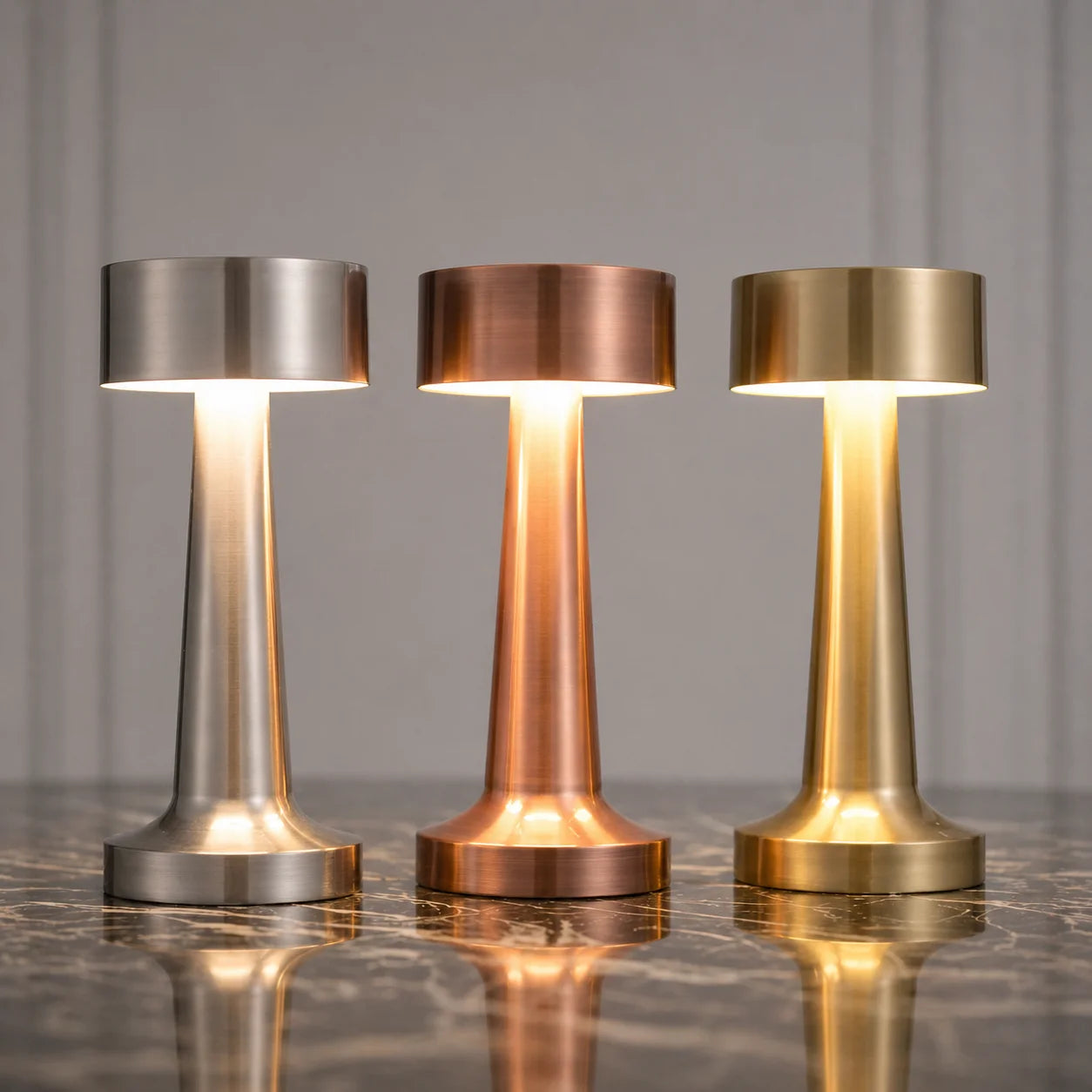 Wireless LED Table Lamp – Touch Dimming 3-Level Rechargeable