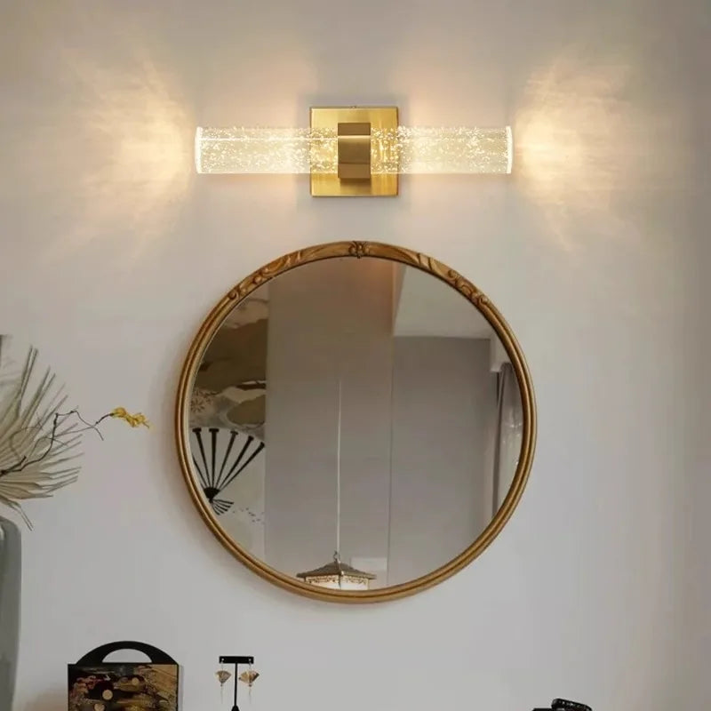 Marble LED Wall Lamp 12W – Gold & Natural Marble