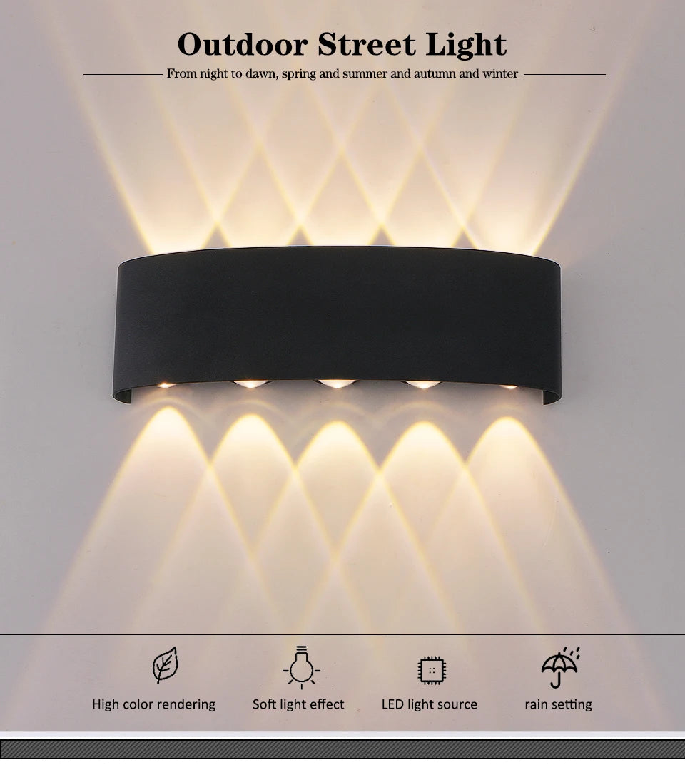 LED Outdoor Wall Lamp Up Down – Garden & Porch