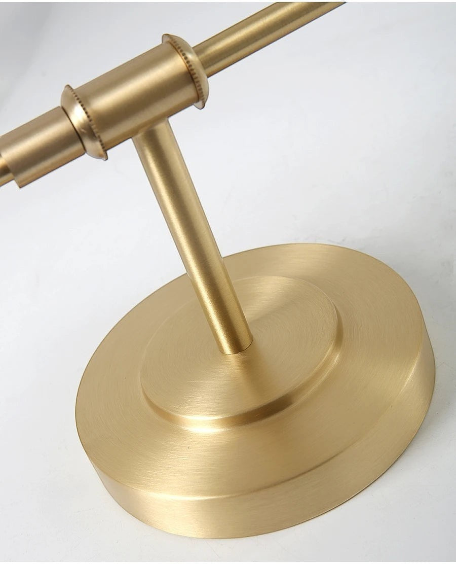 GoldenWatt retro copper wall lamp base with a brushed gold finish and forged iron construction