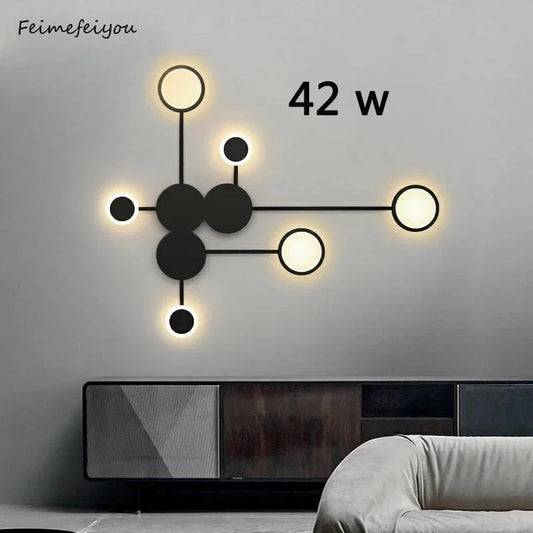 Nordic Minimalist Industrial Wall Sconce – Plated Iron E27 Cottage Style Bedside Bedroom Study Wall Lamp